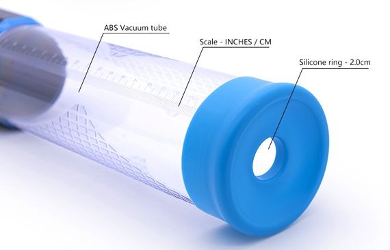 Автоматична вакуумна помпа із зарядкою від USB CANWIN Passion Pump Men BLUE - P638AU Sex Aura | Зображення 7