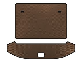 Килимок в багажник EVA (3 ряди, Коричневий) для Jetour X70 2018- рр