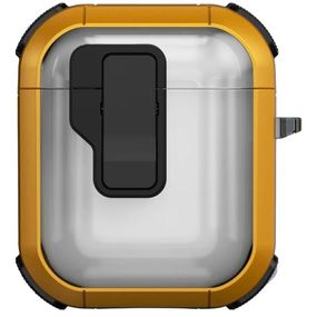 Футляр противоударный Locking Button для наушников Airpods 1/2 Yellow