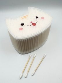 Ушные ватные палочки Котик белые, 500шт