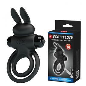 Ерекційне кільце - Pretty Love Vibrant Penis Ring III Black