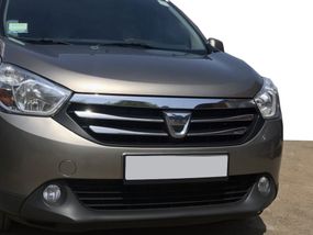 Накладки на решітку (4 шт, нерж.) для Dacia Lodgy 2012-2022 рр
