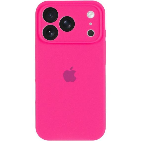 Чохол Silicone Case Full Camera Protective (AA) для Apple iPhone 17 Pro Max (6.9") Рожевий / Barbie pink | Зображення 1