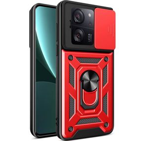 Чохол Ummi Camshield Serge Ring для Xiaomi 13T / 13T Pro Червоний / Red