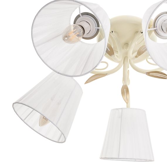 Люстра потолочная с абажуром E14 40W WH (BKL-671C/5) | Зображення 1