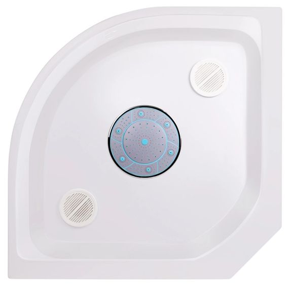 Гідробокс Tani SBM90x90.SAT.LOW.GR, низький, скло тоноване 4 мм, стінки BLA Lidz (LTSBM9090SATLOWGR) | Зображення 1