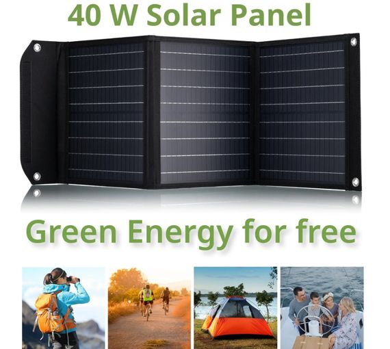 Портативний зарядний пристрій сонячна панель Bresser Mobile Solar Charger 40 Watt USB DC (3810040) 930149 | Зображення 3