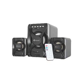 Колонки Kisonli U-2500BT, 5W+2x3W, USB/TF/BT/FM/AUX, із сабвуфером, DC: 5V, Black, BOX, Q30