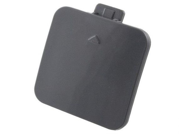 BMW 5 E60 (03-07) заглушка буксировочного крюка в передній бампер сірий 5 х 5 см