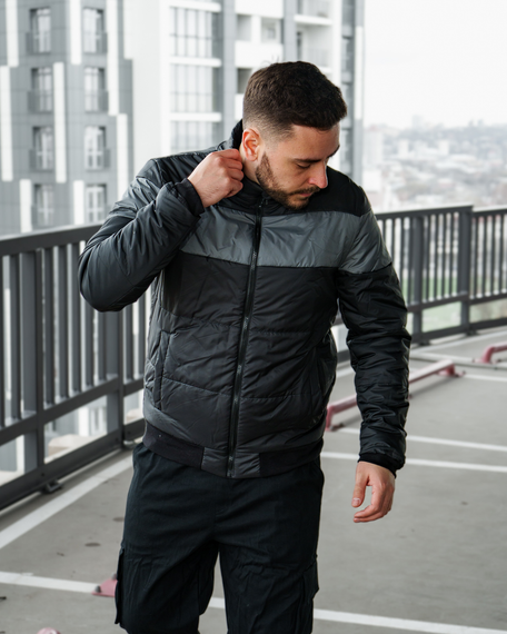 Куртка Ліон чорно-антрацит S M | Зображення 4