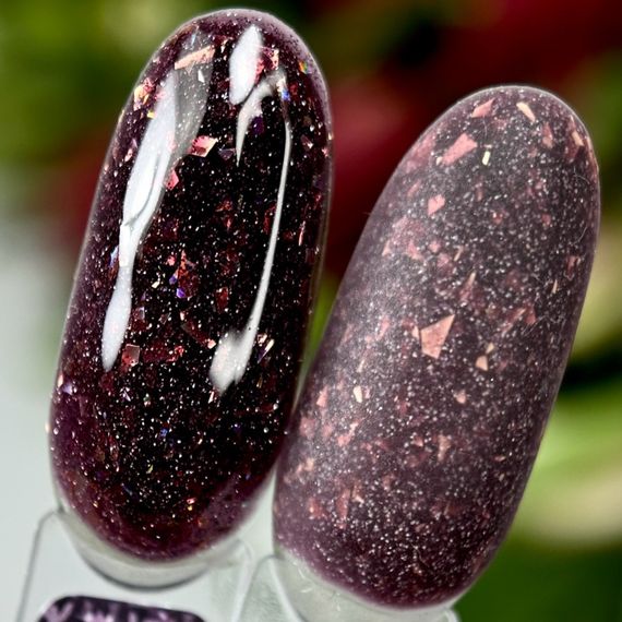 Світловідбивна база Crooz Crystal Base №09 (темно-сливова з блиском) 8мл