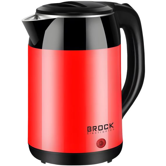 Електрочайник BROCK WK 5522 RD 1500Вт/ 1.8л/ подвійні стінки/ червоний