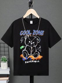 Футболка мужская с принтом повседневная XL Черная