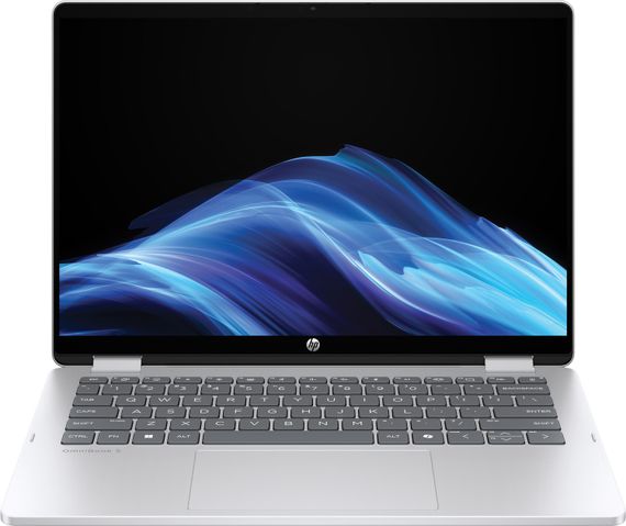 HP OmniBook 5 Flip x360 14-fp0026ua 14"2K IPS Ts,300n/Core7-150U/24Gb/SSD512Gb/IntGr/DOS/Сріблястий