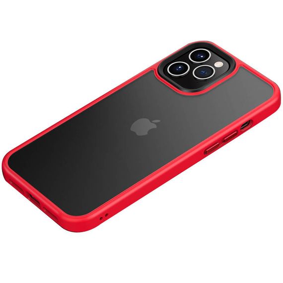 TPU+PC чохол Metal Buttons для Apple iPhone 11 Pro Max (6.5") Червоний / Red
