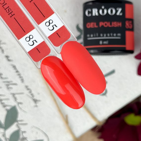 Гель-лак Crooz 85 (огненный корал) 8 мл | Зображення 2
