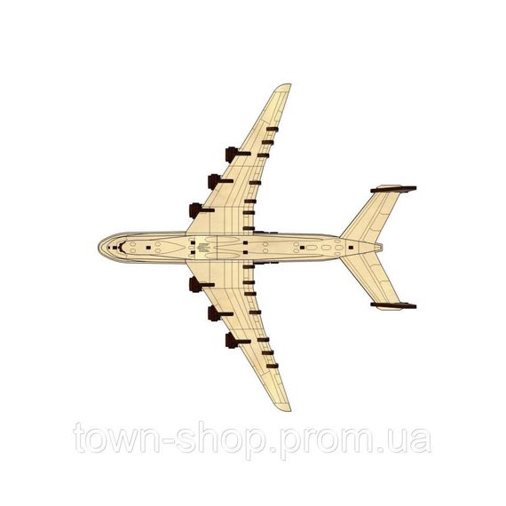 Деревянный конструктор "Мрия АН-225" Pazly UPZ-001 142 детали | Зображення 3