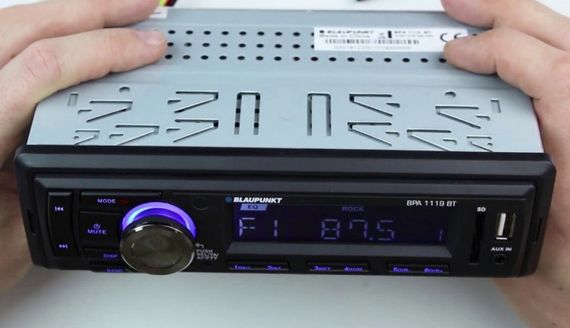 USB/SD автомагнитола Blaupunkt BPA 1119 BT с Bluetooth с синей подсветкой кнопок | Зображення 1
