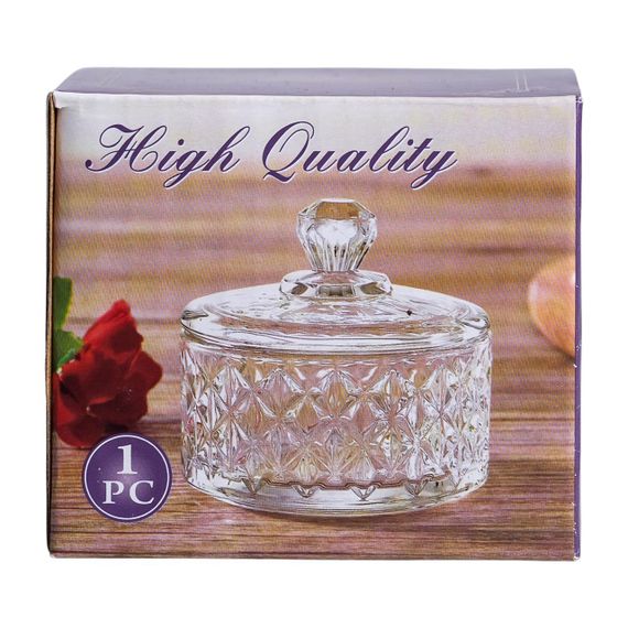 Конфетница стеклянная с крышкой Ø 6.5 см HP-YH-30 | Зображення 5