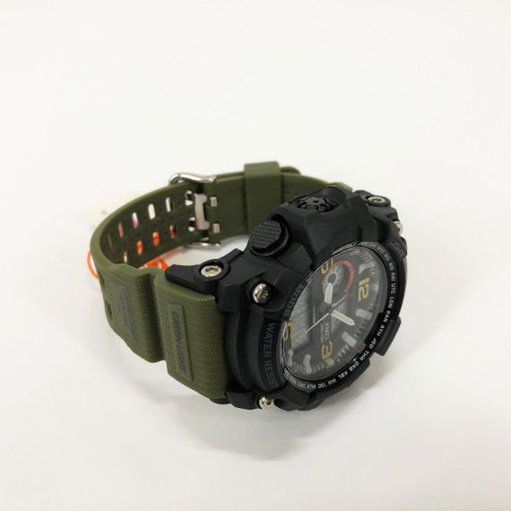 Годинник наручний чоловічий SKMEI 1283AG ARMY GREEN, армійський годинник протиударний. Колір: зелений | Зображення 5