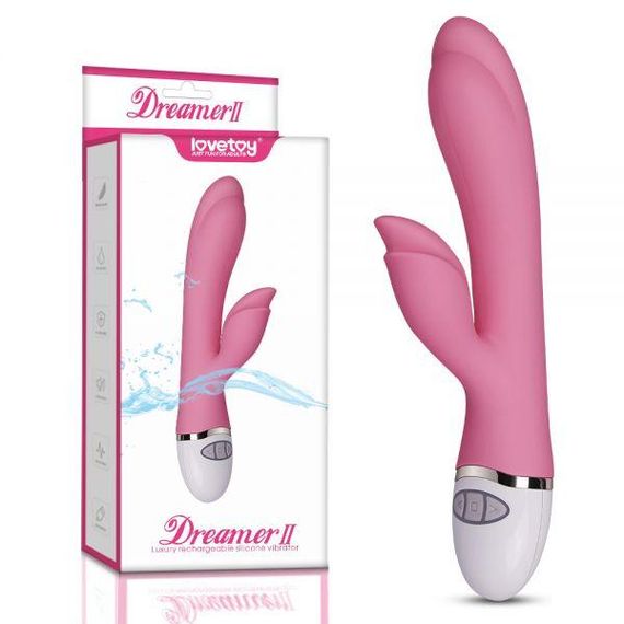 Вібромасажер із рельєфним наконечником Rabbit Vibrator USB Rechargeable пудра Sex Aura