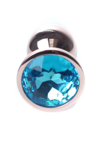 Анальна пробка - Jewellery Red Gold Plug Light Blue sexstyle | Зображення 1