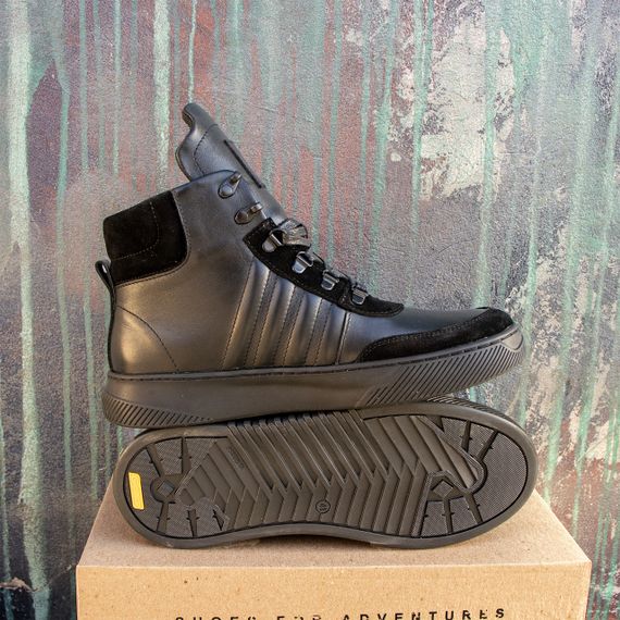 Шкіряні чоловічі черевики з вставками замшу, 41 розмір | Зображення 2