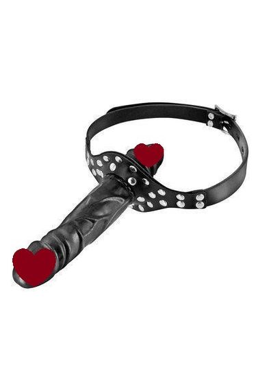 Кляп з подвійним фалоімітатором Fetish Tentation Double Penis Gag (м'ята упаковка!!!) Sex Aura