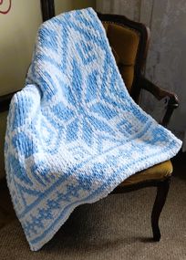 Плед плюшевий 100*110см колір 6267 ручної роботи з пряжі пуфі мо узор двобічний