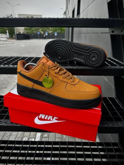 Кросівки Nike Air Force (camel, шкіра ліцензія) | Зображення 4