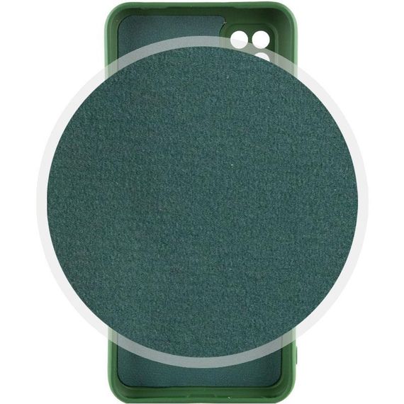 Чехол TPU GETMAN Liquid Silk Full Camera для Xiaomi Redmi 9C Зеленый / Dark green | Зображення 1