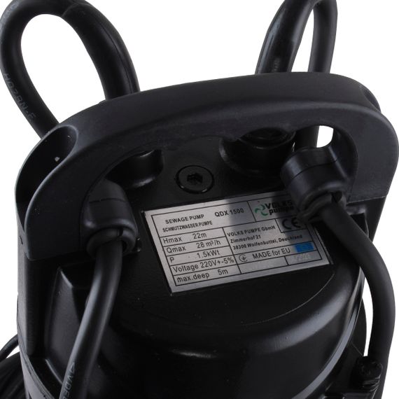 Дренажний насос VOLKS pumpe QDX1500 1,5кВт (25916) | Зображення 1
