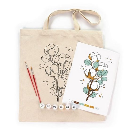 Набор для творчества экосумка-раскраска "Хлопок" N0003619, 38х42 см | Зображення 1