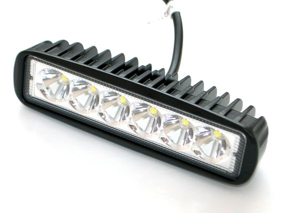Світлодіодна фара AllLight 07type 18W 6chip EPISTAR spot 9-30V | Зображення 1