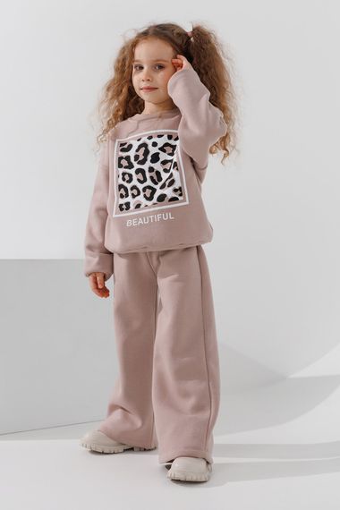 Костюм світшот+штани для дівчинки Atabey 10658 92 см Капучино shop (2000990831637) | Зображення 3