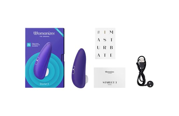 Вакуумний кліторальний стимулятор Womanizer Starlet 3 INDIGO | Зображення 4