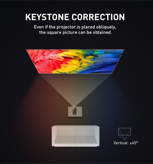 Проектор 4K P09 Android 9 белая коробка 20 (XPRO) (MER-14174_8610) | Зображення 6