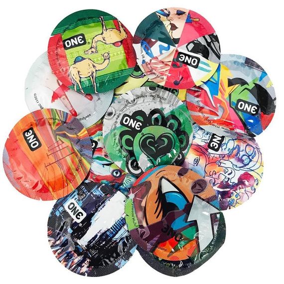 Набір міцних презервативів класичної форми One Extra Strong із різним дизайном (ціна за 5 шт.) Sex Aura | Зображення 2