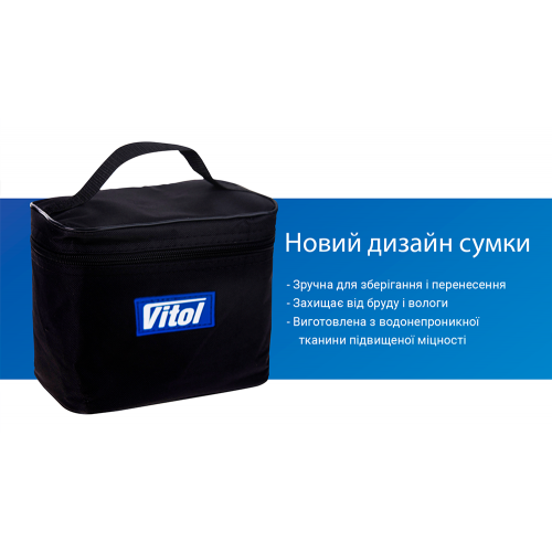 Компресор "ViTOL" К-52 150psi/15Amp/40л/Автостоп/прикурювач | Зображення 7
