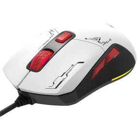 Мишка XTRIKE ME GM-316, ігрова, 7200dpi., 6кн., 13 режимів RGB, 2 панелі, біла