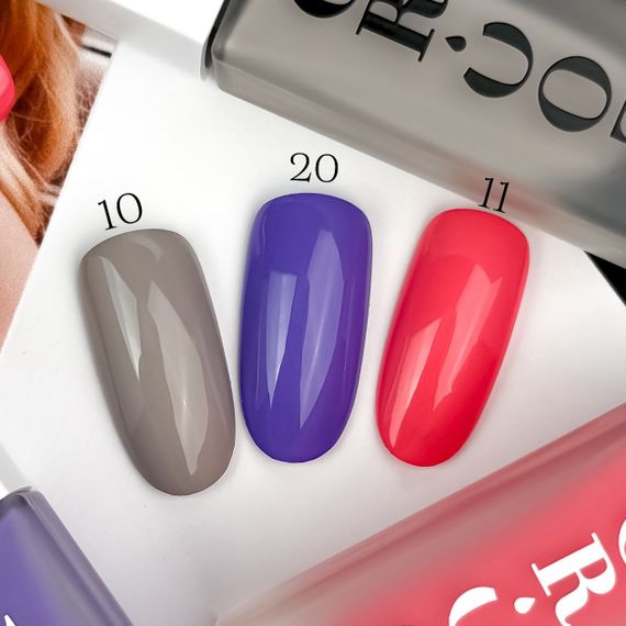 Лак для стемпінгу Crooz №10 (сірий) 6мл | Зображення 1