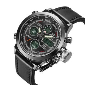 Наручные мужские часы AMST Watch / Армейские мужские часы с подстветкой влагостойкие