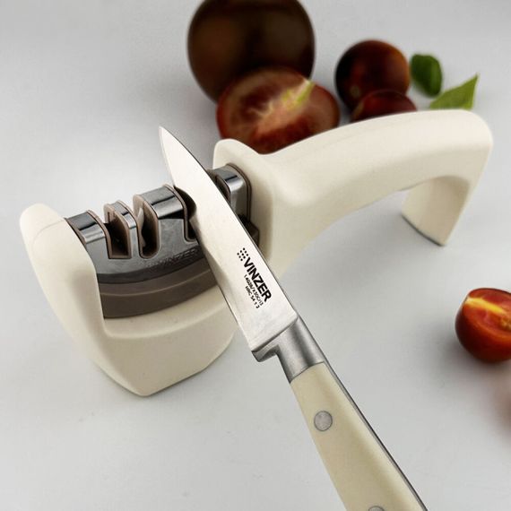 Точилка для ножів Vinzer Ivory 4 в 1 50533 5х8х21.5 см слонова кістка | Зображення 4