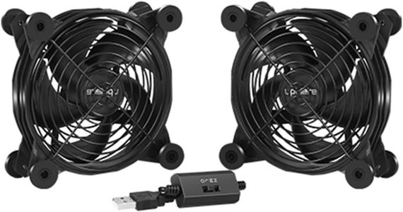 USB-вентиляторы 2шт. UpHere U1204 120-миллиметровый с 3 регулируемыми скоростями | Зображення 1