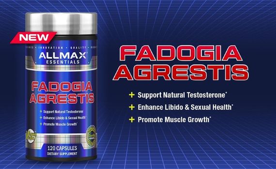 Тестостероновий бустер AllMax Essentials, Fadogia Agrestis, 120 Capsules | Зображення 2