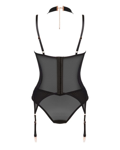 Корсет Obsessive Brasica corset Чорний M/L | Зображення 6