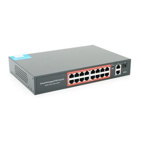 16-портовый управляемый PoE коммутатор YOSO YO316G-240 с 16 портами POE 100Мбит+