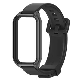 Силиконовый ремешок Mijobs Classic для фитнес браслета Xiaomi Smart Band 9 Active - Black