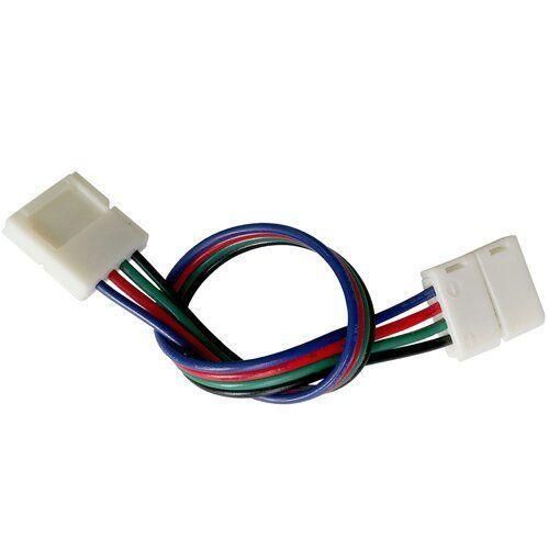 Конектор для свiтлодiодних стрiчок OEM SC-09-SWS-10-4 10mm RGB 2joints wire (дрiт-2 затискача)