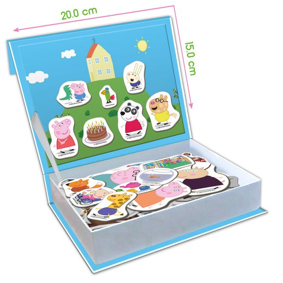 Набір магнітів "Магнітна історія Сім'я Пеппи" МЕ 5031-15, 68 магнітних деталей | Зображення 1